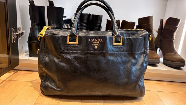Bolso Prada Negro Piel Auténtico