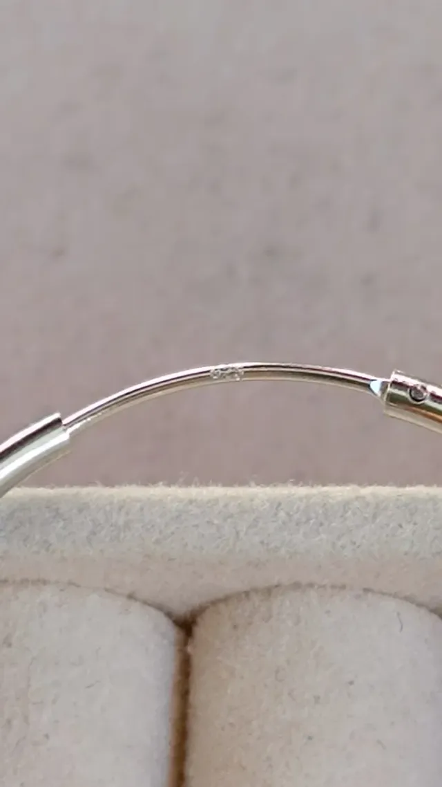 Pendientes Aro Plata 4 cm