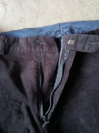 Pantaloni velluto blu Tg. 52