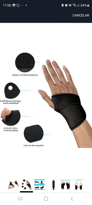 Muñequeras deportivas ajustables (pack de 2)