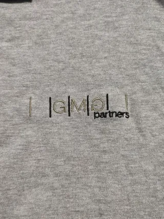 Polo Hanes Grigio Maniche Lunghe