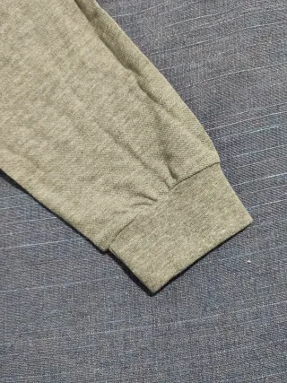 Polo Hanes Grigio Maniche Lunghe