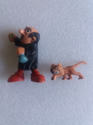 FIGURAS GARGAMEL Y GATO PITUFOS PVC NO TOXICO