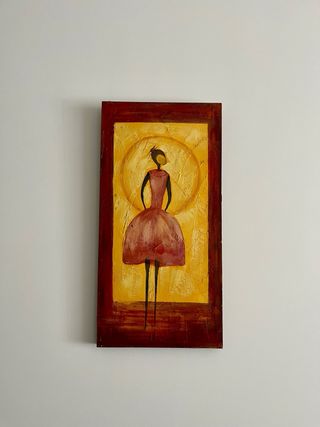 Par Cuadros Abstractos Bailarinas