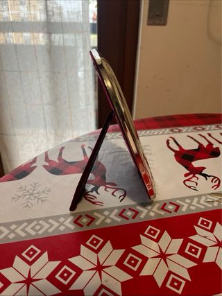 Portafoto Silverplated Bombato 9x13 cm con Scatola