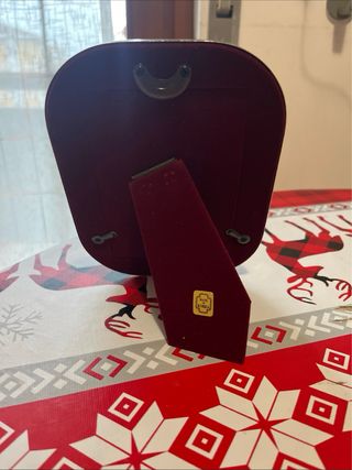 Portafoto Silverplated Bombato 9x13 cm con Scatola