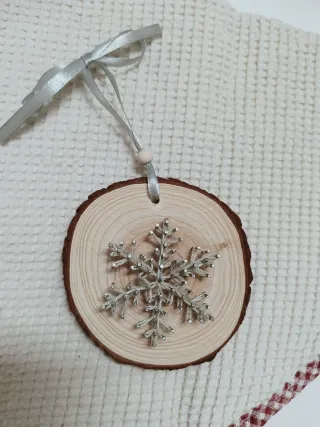 Decorazione Albero - Fiocco di neve string art