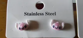 Pendientes Stitch y Ángela acero inoxidable