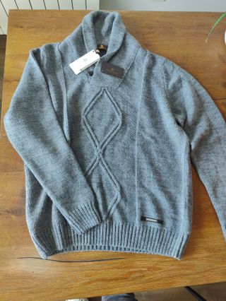 Jersey Pertegaz lana gris nuevo
