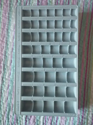 Bandeja clasificadora de monedas