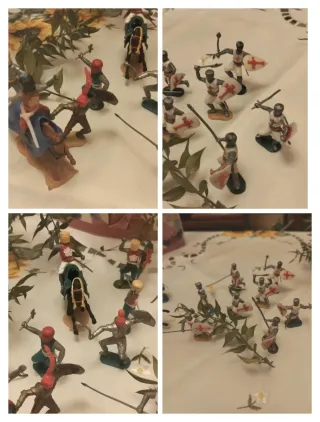 Lotto soldatini epoca medievale Timpo.