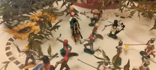 Lotto soldatini epoca medievale Timpo.