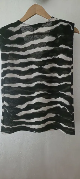 Top Morgan Rayas Beige y marrón Talla M