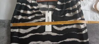 Top Morgan Rayas Beige y marrón Talla M