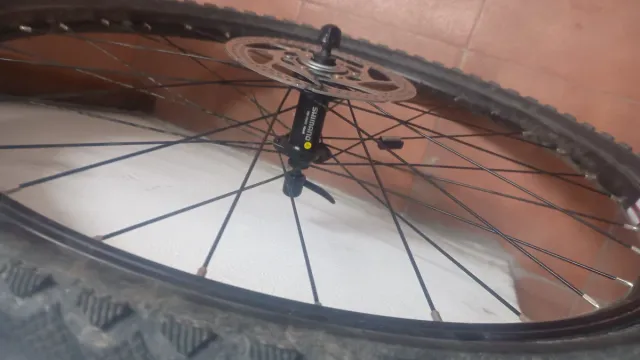 Ruedas de bici con disco