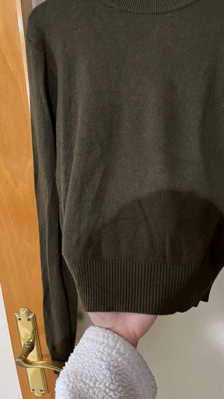 Camiseta verde manga larga