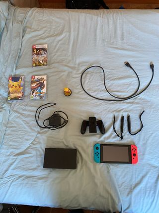 Nintendo Switch Blu/Rosso + Accessori