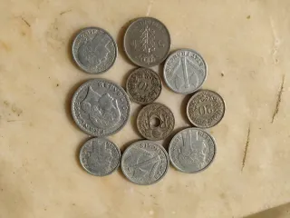 Lotto 10 monete francesi diverse