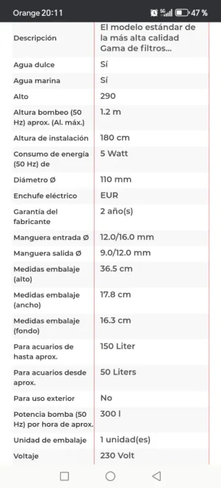 Filtro Eheim Classic 150 2211010