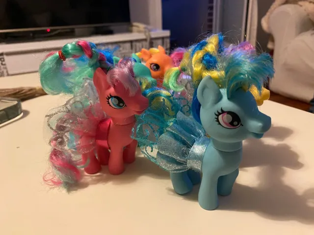 My little Pony azul con lazo brillante