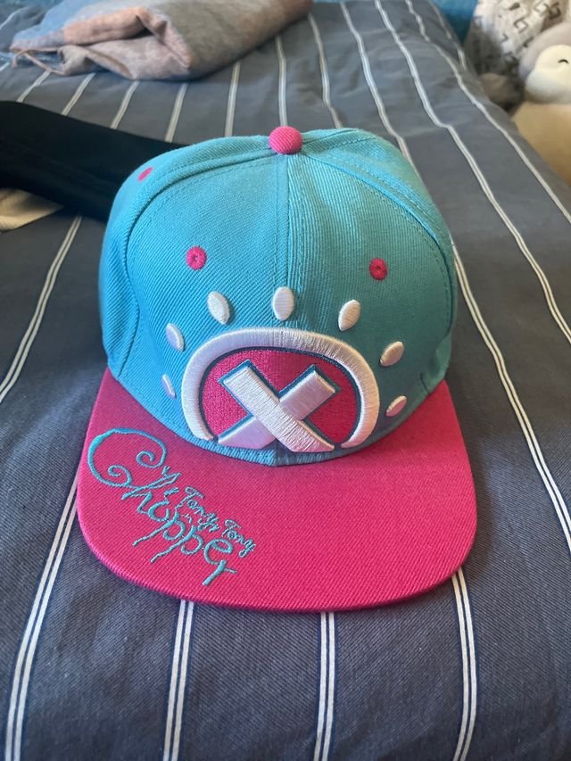 Gorra snapback Chopper azul y rosa
