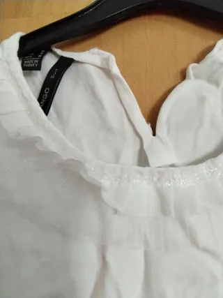 Blusa blanca mujer talla M