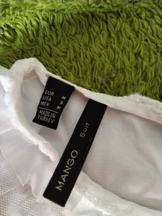 Blusa blanca mujer talla M