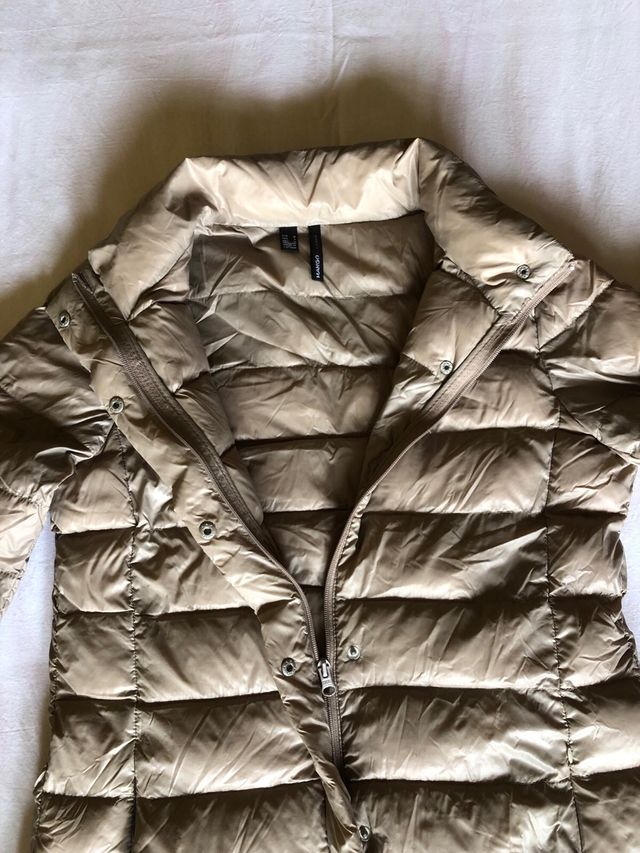 Giubbotto Piumino Mango Donna beige