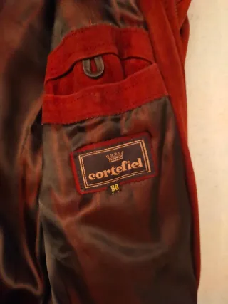 Chaqueta de ante hombre talla grande