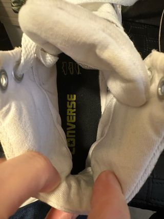 Converse All Star Bianche con Logo Multicolor