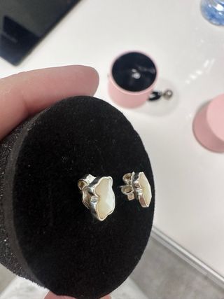 Pendientes Oso Tous Plata y Nácar