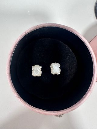 Pendientes Oso Tous Plata y Nácar