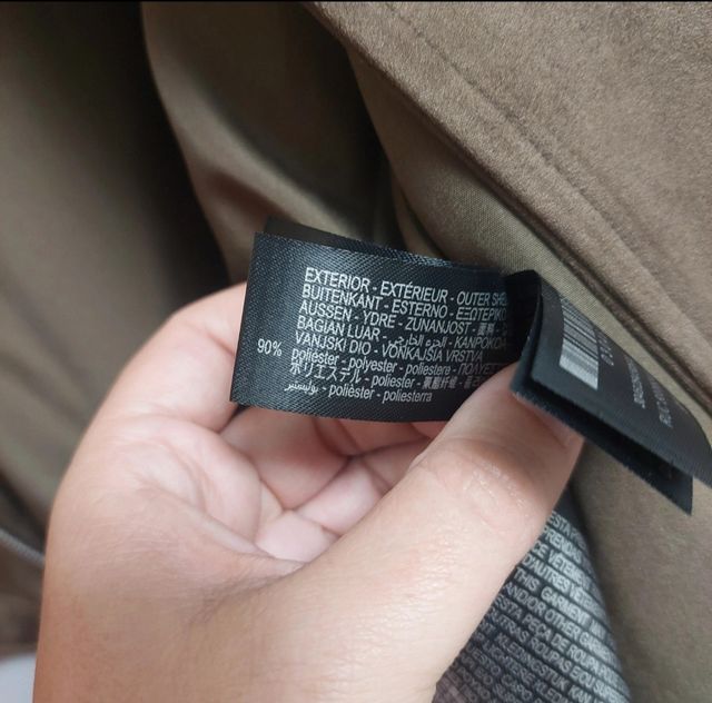 Cazadora Biker Ante Marrón Zara XL