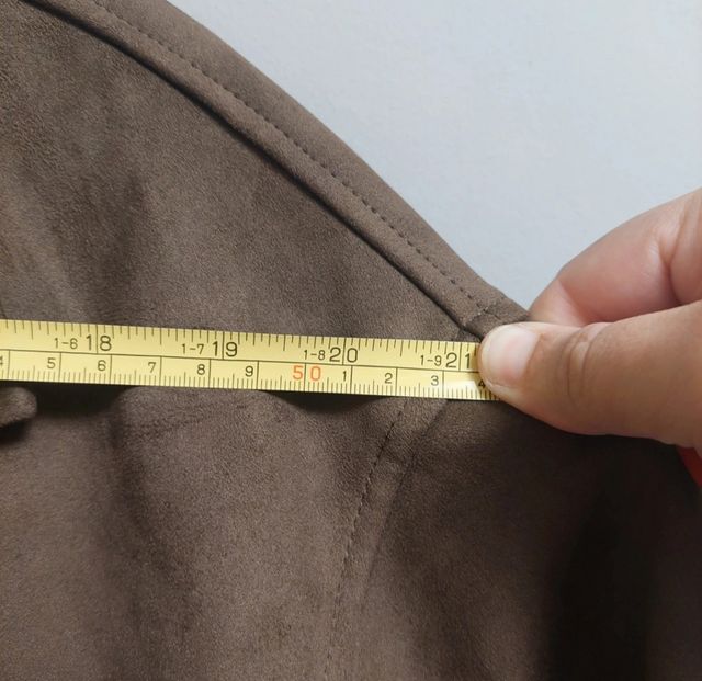 Cazadora Biker Ante Marrón Zara XL