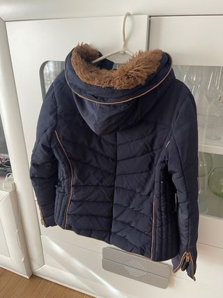 Chaqueta de plumas Zara azul