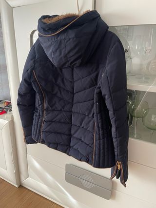 Chaqueta de plumas Zara azul