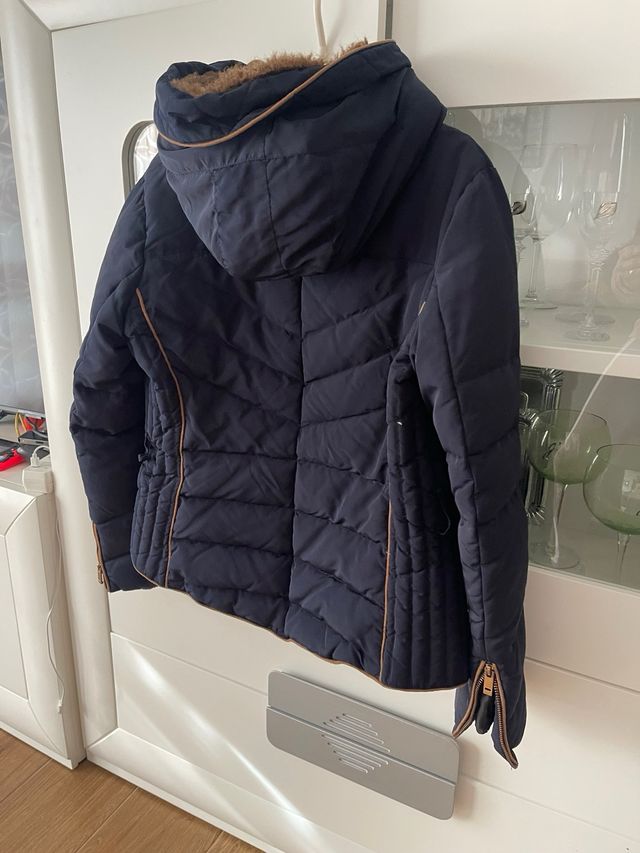 Chaqueta de plumas Zara azul