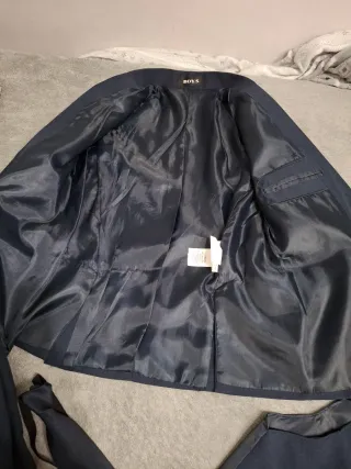 Traje de chaqueta infantil azul, talla 10