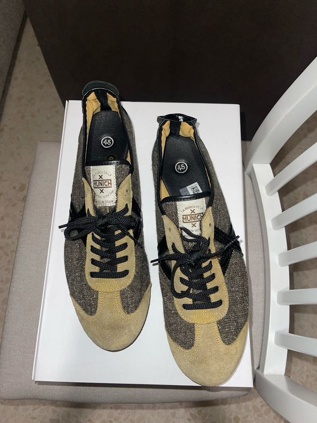 Zapatillas Munich Beige y Marrón