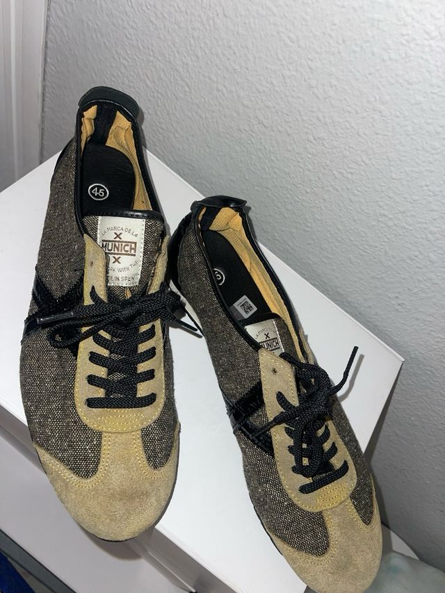 Zapatillas Munich Beige y Marrón