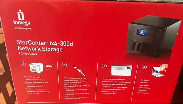 NAS Iomega StorCenter ix4-300d + 12TB(4x HDD 3TB)