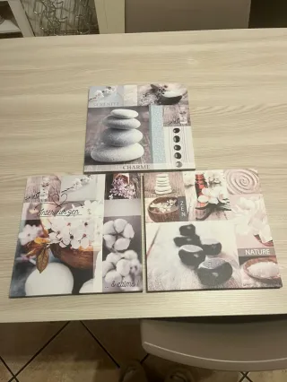 Set 3 Quadri Zen Serenité Charme Nature