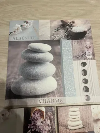 Set 3 Quadri Zen Serenité Charme Nature