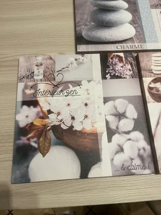 Set 3 Quadri Zen Serenité Charme Nature