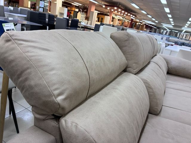 Sofá Chaiselongue Relax Eléctrico Beige