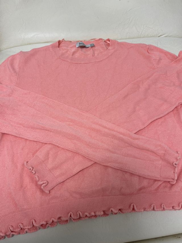 Jersey Bershka rosa salmón talla XS