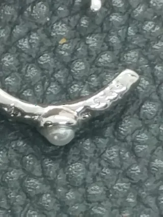 Pendientes de  Plata Aro  con Perla