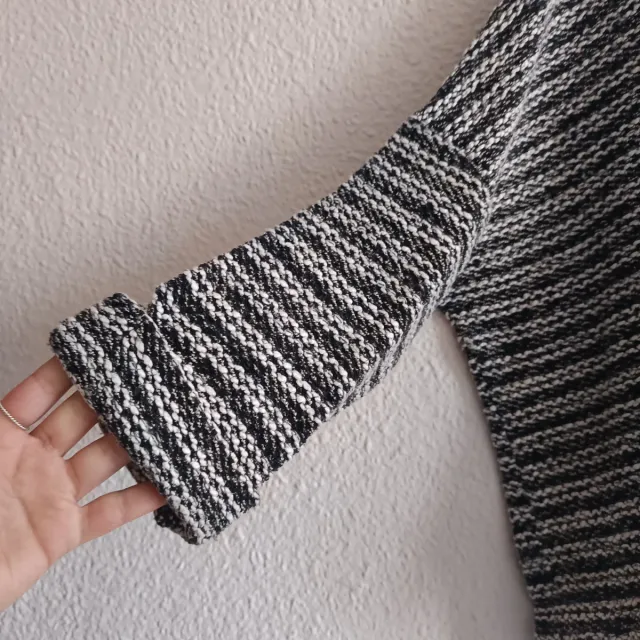 Jersey lana rayas blanco y negro talla única