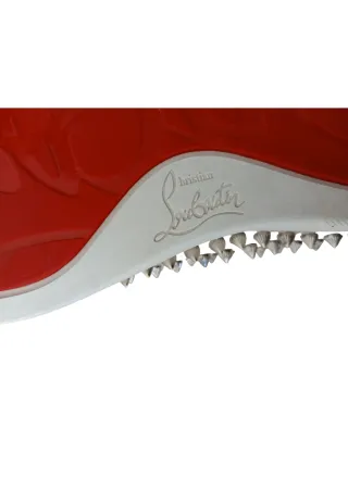 Mocasines Christian Louboutin Plateados Tachuelas