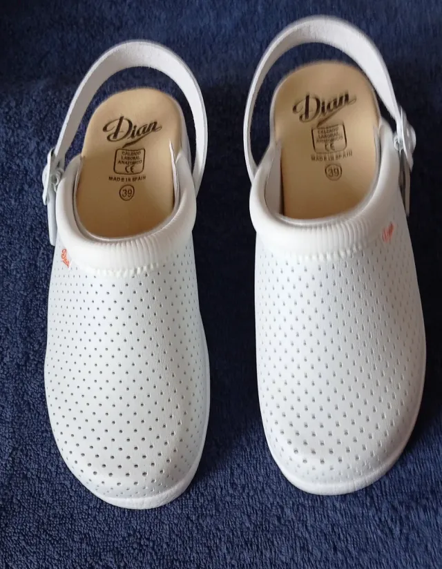 Zuecos Dian Blanco Talla 39
